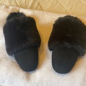 Beautiful Stuart Weitzman fur mules